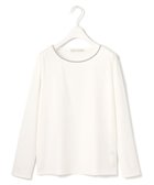 【アイシービー/iCB】の【洗える】 コンパクトモクロディ プルオーバー[アビガイルテープ] 人気、トレンドファッション・服の通販 founy(ファニー) ファッション Fashion レディースファッション Fashion for Women トップス・カットソー Cut & Sew Tops シャツ・ブラウス・オフィスカジュアル Elegant Blouses & Button-Ups ロングTシャツ・Tシャツ Longline T-Shirts & Tees カジュアルプルオーバー・ニットトップス Pullovers & Knit Tops / Casual Pullovers カットソー・ベーシックTシャツ Cut-and-Sewn Tops / Stretch Tees & Basics インナー Innerwear 洗える Machine Washable カットソー Cut and Sewn Top スーツ Suit, Formalwear チェーン Chain, Chain Strap メタリック Metallic, Shiny Finish A/W・秋冬 Autumn/Winter おすすめ Recommended / Our Picks 2024年 2024 2024-2025秋冬・A/W Autumn/Winter 2024–25 AW24–25 thumbnail オフホワイト系|ID: prp329100004558514 ipo3291000000033659975