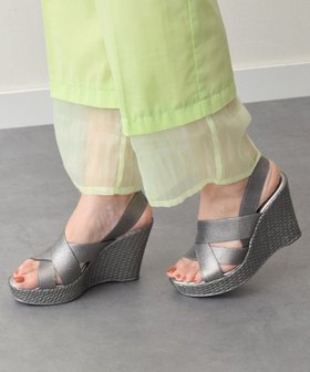 【インター ショシュール/INTER-CHAUSSURES】の【ITALIAN SHOEMAKERS】エラスティックハイウエッジサンダル 人気、トレンドファッション・服の通販 founy(ファニー) ファッション Fashion レディースファッション Ladies' Fashion Online イタリア Italy クッション Cushion サンダル Sandals シューズ Shoes フィット Fit 人気 Popularity 夏 Summer 春 Spring S/S・春夏 Ss・Spring/Summer 軽量 Lightweight |ID:prp329100004558539