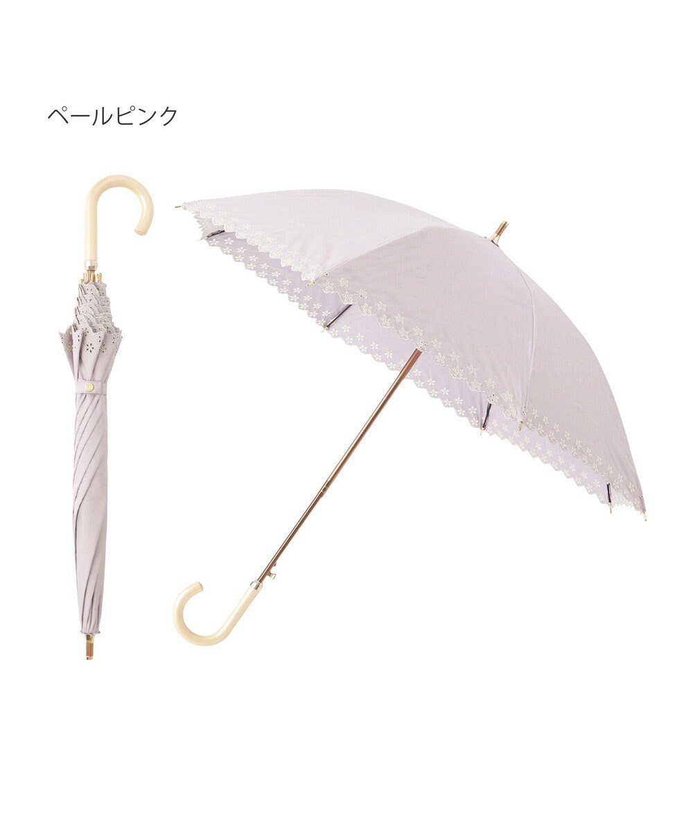 【ムーンバット/MOONBAT】のDAKS 晴雨兼用日傘 長傘 ドット ジャカード ボーラ刺繍 インテリア・キッズ・メンズ・レディースファッション・服の通販 founy(ファニー) ファッション Fashion レディースファッション Fashion for Women レイングッズ・傘・晴雨兼用傘 Umbrellas & Rain Gear ジャカード/ジャガード Jacquard, Woven Pattern スカラップ Scallop, Scalloped Edge ドット Polka Dot, Dot Pattern フォルム Silhouette, Form 傘 Umbrella, Parasol 日傘 Parasol, UV Umbrella ペールスカイ|ID: prp329100004558544 ipo3291000000033681690