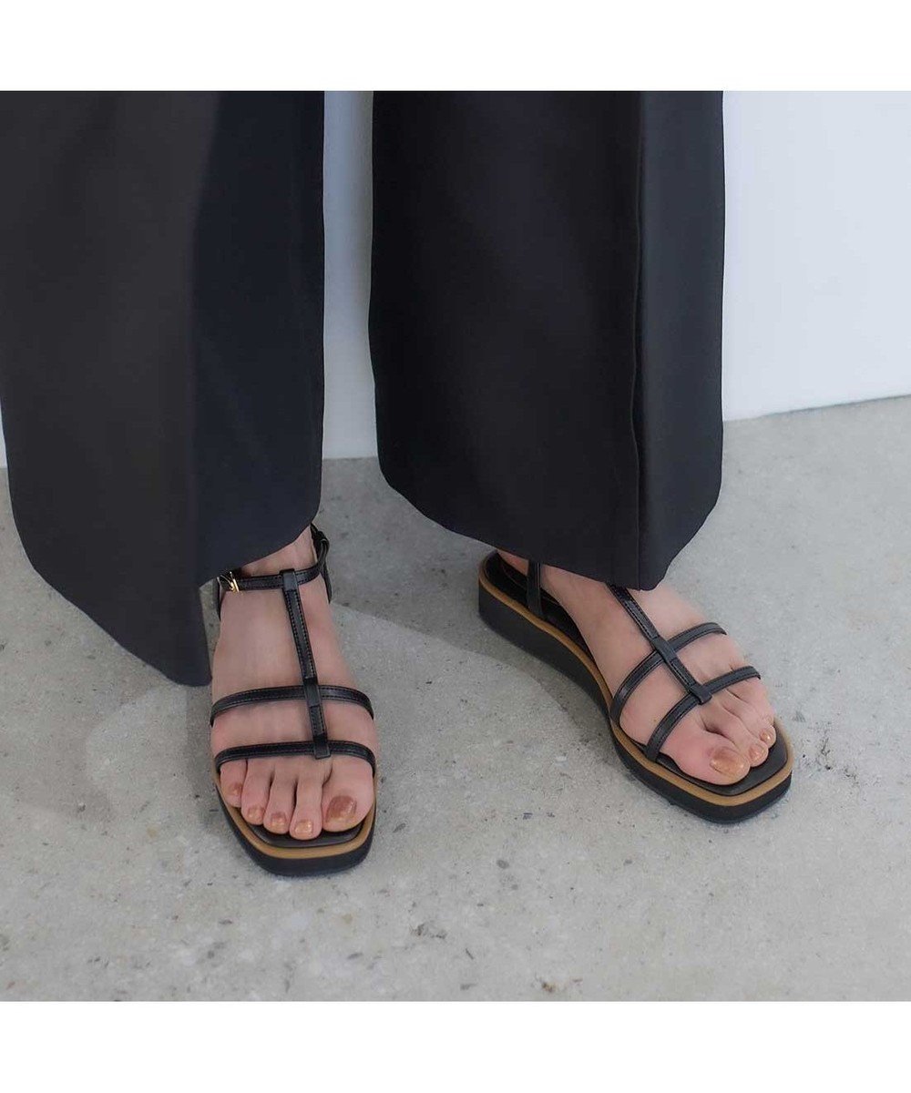 【モード エ ジャコモ/MODE ET JACOMO】のcarino 厚底Tストラップサンダル インテリア・キッズ・メンズ・レディースファッション・服の通販 founy(ファニー) 　ファッション　Fashion　レディースファッション　Fashion for Women　クール　Cool, Chic　サンダル　Sandals, Summer Shoes　シューズ　Shoes, Footwear　シンプル　Simple, Minimal　スタイリッシュ　Stylish, Fashionable　ストラップサンダル　Strappy Sandals, Strap Sandals　フェミニン　Feminine, Girly　ラップ　Wrap, Wrap Design　リゾート　Resort, Vacation Style　エレガント 上品　Elegant　厚底　Platform Shoes　夏　Summer　旅行　Travel　春　Spring　S/S・春夏　SS, Spring/Summer, Warm Season　ブラック|ID: prp329100004558561 ipo3291000000033004908