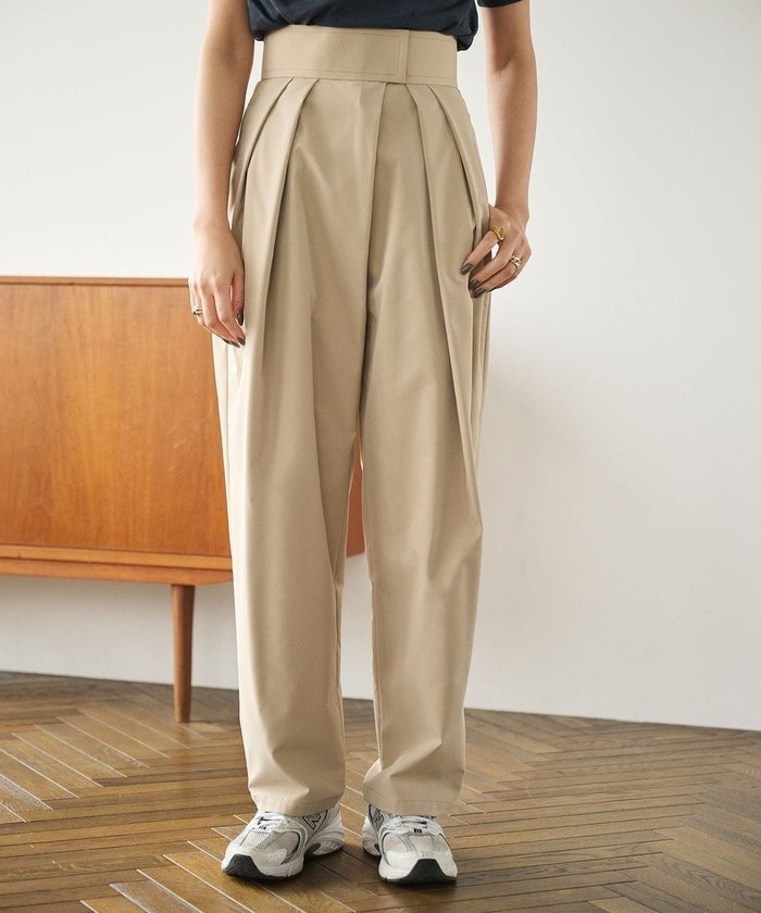 【ハッシュニュアンス/#Newans】の2タックコクーンワイドパンツ インテリア・キッズ・メンズ・レディースファッション・服の通販 founy(ファニー) https://founy.com/ ファッション Fashion レディースファッション Fashion for Women パンツ Pants & Trousers ストレッチ Stretch, Stretchy Fabric フロント Front, Front Design ワイド Wide, Wide Fit 夏 Summer 春 Spring S/S・春夏 SS, Spring/Summer, Warm Season |ID: prp329100004558578 ipo3291000000034311261
