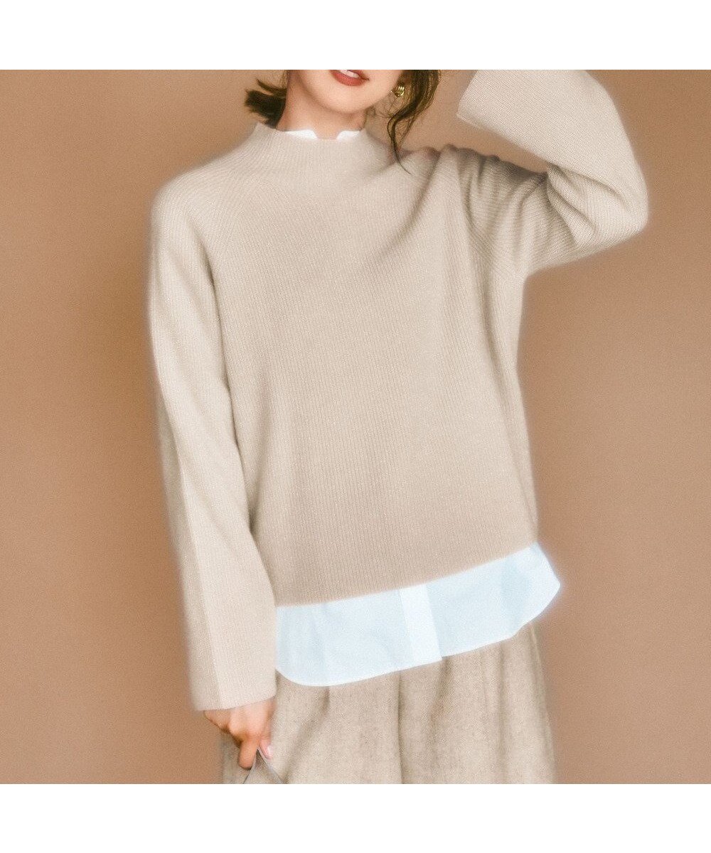 【23区/NIJYUSANKU】の【洗える】ラメウール ハイネック ニット 人気、トレンドファッション・服の通販 founy(ファニー) 　ファッション　Fashion　レディースファッション　Fashion for Women　トップス・カットソー　Cut & Sew Tops　ニット　Knit Tops & Sweaters　洗える　Machine Washable　畦　Ribbed Knit　クロップド　Cropped, Short Length　スリーブ　Sleeve, Long Sleeve / Short Sleeve　セーター　Sweater, Knitwear　ハイネック　High Neck, Mock Neck　フェミニン　Feminine, Girly　マニッシュ　Mannish, Boyish　ミックス　Mix, Mixed Style　モダン　Modern, Contemporary　ワイド　Wide, Wide Fit　A/W・秋冬　Autumn/Winter　冬　Winter / This Winter　2024年　2024　エレガント 上品　Elegant　2024-2025秋冬・A/W　Autumn/Winter 2024–25 AW24–25　 other-1|ID: prp329100004558593 ipo3291000000033669104