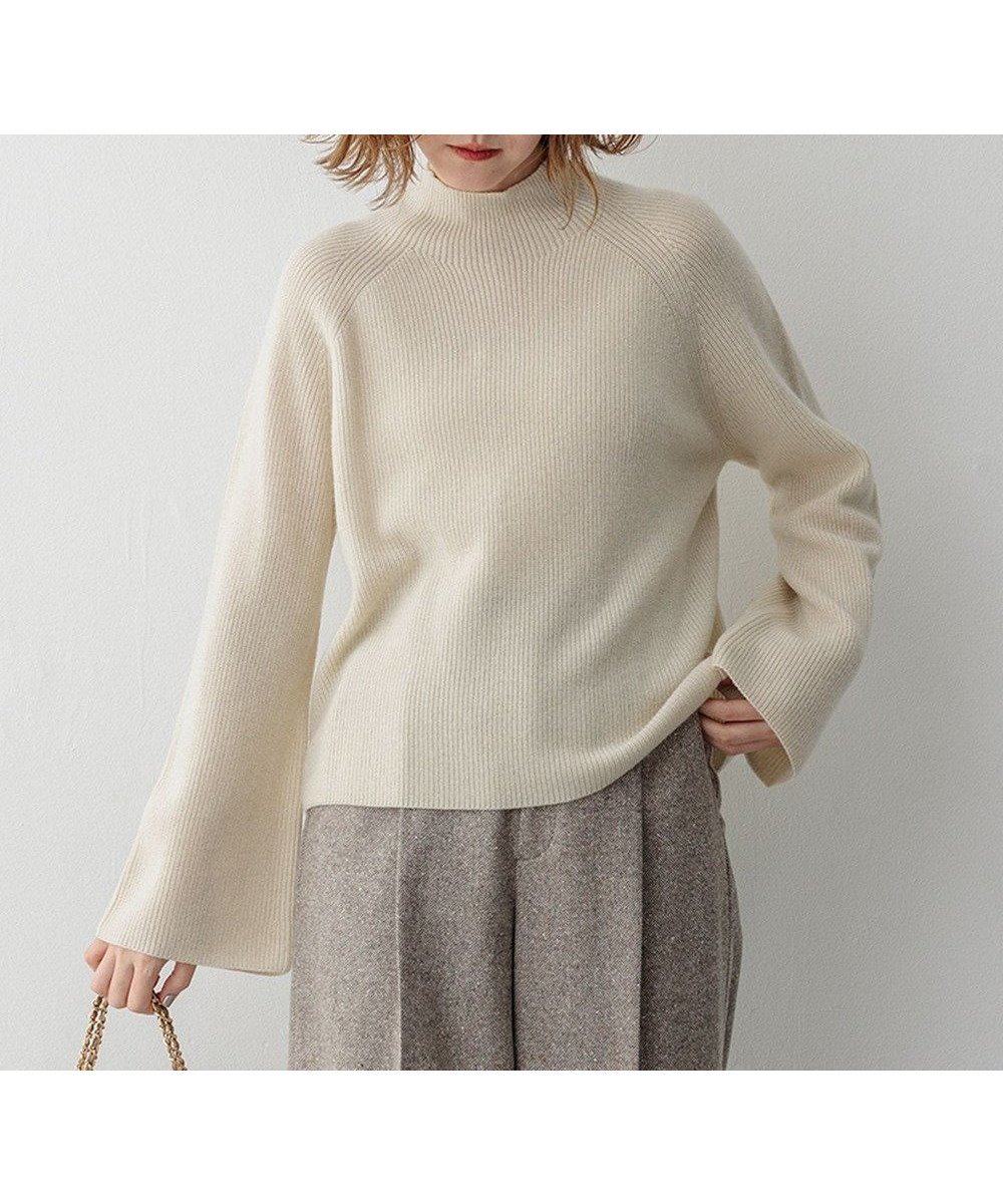 【23区/NIJYUSANKU】の【洗える】ラメウール ハイネック ニット インテリア・キッズ・メンズ・レディースファッション・服の通販 founy(ファニー) 　ファッション　Fashion　レディースファッション　Fashion for Women　トップス・カットソー　Cut & Sew Tops　ニット　Knit Tops & Sweaters　洗える　Machine Washable　畦　Ribbed Knit　クロップド　Cropped, Short Length　スリーブ　Sleeve, Long Sleeve / Short Sleeve　セーター　Sweater, Knitwear　ハイネック　High Neck, Mock Neck　フェミニン　Feminine, Girly　マニッシュ　Mannish, Boyish　ミックス　Mix, Mixed Style　モダン　Modern, Contemporary　ワイド　Wide, Wide Fit　A/W・秋冬　Autumn/Winter　冬　Winter / This Winter　2024年　2024　エレガント 上品　Elegant　2024-2025秋冬・A/W　Autumn/Winter 2024–25 AW24–25　アイボリー系|ID: prp329100004558593 ipo3291000000033669107