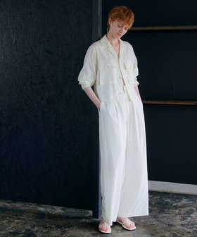 【ネイヴ/NAVE】の【ReNAVE・セットアップ可/洗える/UVケア/接触冷感】フィブリルシャンブレー ワイドパンツ 人気、トレンドファッション・服の通販 founy(ファニー) ファッション Fashion レディースファッション Ladies' Fashion Online セットアップ Setup パンツ Pants 春 Spring 洗える Washable キュプラ Cupra ギャザー Gather セットアップ Set Up ポケット Pocket リラックス Relax ワイド Wide S/S・春夏 Ss・Spring/Summer 夏 Summer エレガント 上品 Elegant |ID:prp329100004558647