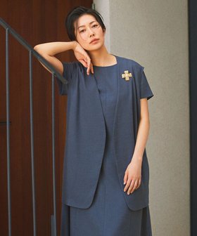 【自由区/JIYU-KU】の【カタログ掲載・接触冷感・UVカット・洗える】リネンミックスツィル ジレ 人気、トレンドファッション・服の通販 founy(ファニー) ファッション Fashion レディースファッション WOMEN アウター Coat Outerwear トップス・カットソー Tops/Tshirt ベスト/ジレ Gilets/Vests ツイル Twill トレンド Trend ドレープ Drape ネップ Nep Yarn ベスト Vest ボトム Bottom ミックス Mix メランジ Melange リネン Linen 夏 Summer 春 Spring S/S・春夏 Ss・Spring/Summer 洗える Washable |ID:prp329100004558675