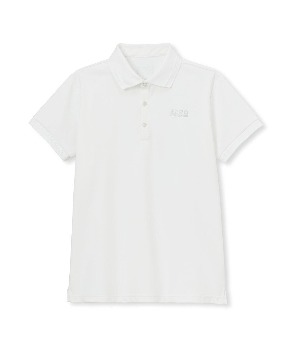 【ゼロハリバートン/ZERO HALLIBURTON】のZHG-W6a ロゴ入りポロシャツ82696 ZERO HALLIBURTON ゼロハリバートン レディースゴルフ Tシャツ インテリア・キッズ・メンズ・レディースファッション・服の通販 founy(ファニー) 　ファッション　Fashion　レディースファッション　Ladies' Fashion Online　トップス・カットソー　Tops/Tshirt　シャツ/ブラウス　Shirts/Blouses　ロング / Tシャツ　T-Shirts　ポロシャツ　Polo Shirts　ゴルフ　Golf　スウィング　Swing　ストレッチ　Stretch　スリーブ　Sleeve　パターン　Pattern　プリント　Print　ポロシャツ　Polo Shirt　夏　Summer　春　Spring　S/S・春夏　Ss・Spring/Summer　無地　Plain Color　軽量　Lightweight　ホワイト|ID: prp329100004558685 ipo3291000000032603320
