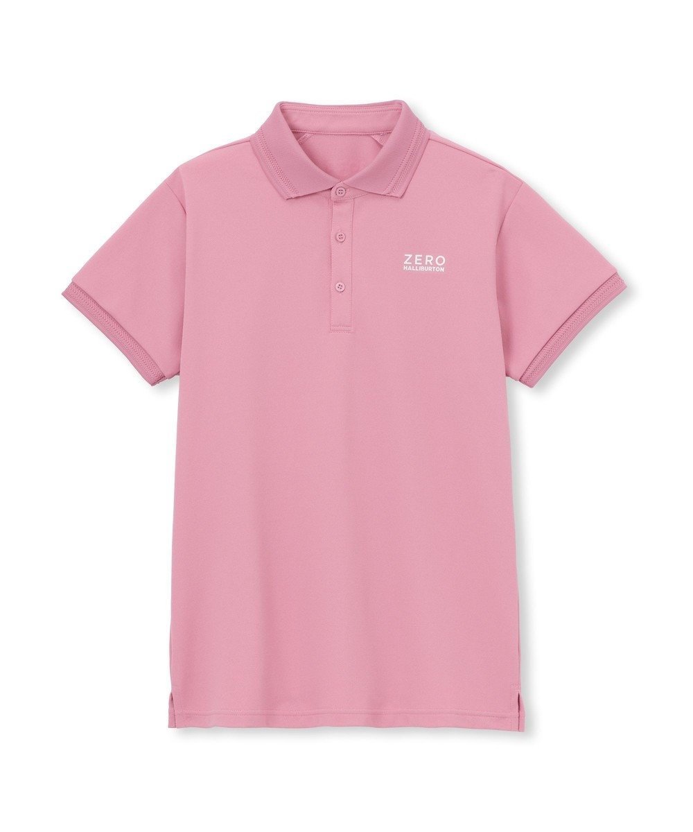 【ゼロハリバートン/ZERO HALLIBURTON】のZHG-W6a ロゴ入りポロシャツ82696 ZERO HALLIBURTON ゼロハリバートン レディースゴルフ Tシャツ インテリア・キッズ・メンズ・レディースファッション・服の通販 founy(ファニー) 　ファッション　Fashion　レディースファッション　Ladies' Fashion Online　トップス・カットソー　Tops/Tshirt　シャツ/ブラウス　Shirts/Blouses　ロング / Tシャツ　T-Shirts　ポロシャツ　Polo Shirts　ゴルフ　Golf　スウィング　Swing　ストレッチ　Stretch　スリーブ　Sleeve　パターン　Pattern　プリント　Print　ポロシャツ　Polo Shirt　夏　Summer　春　Spring　S/S・春夏　Ss・Spring/Summer　無地　Plain Color　軽量　Lightweight　ピンク|ID: prp329100004558685 ipo3291000000032603322