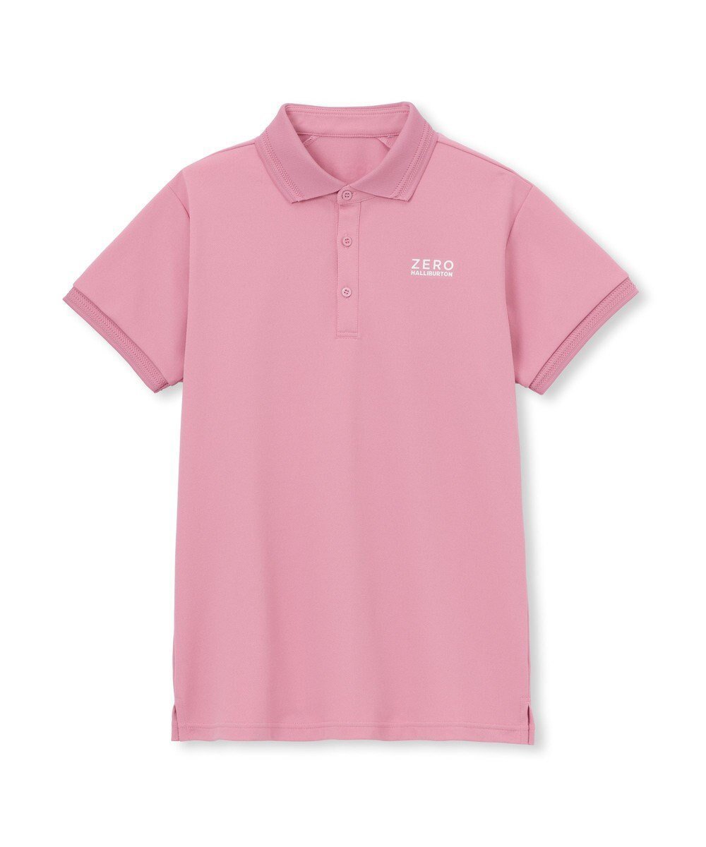 【ゼロハリバートン/ZERO HALLIBURTON】のZHG-W6a ロゴ入りポロシャツ82696 ZERO HALLIBURTON ゼロハリバートン レディースゴルフ Tシャツ インテリア・キッズ・メンズ・レディースファッション・服の通販 founy(ファニー) 　ファッション　Fashion　レディースファッション　Fashion for Women　トップス・カットソー　Cut & Sew Tops　シャツ・ブラウス・オフィスカジュアル　Elegant Blouses & Button-Ups　ロングTシャツ・Tシャツ　Longline T-Shirts & Tees　ポロシャツ・きれいめカジュアル　Smart-Casual Polo Tops　ゴルフ　Golf　スウィング　Swing, Flare Movement　ストレッチ　Stretch, Stretchy Fabric　スリーブ　Sleeve, Long Sleeve / Short Sleeve　パターン　Pattern, Design Print　プリント　Print, Printed Pattern　ポロシャツ　Polo Shirt, Collared Tee　夏　Summer　春　Spring　S/S・春夏　SS, Spring/Summer, Warm Season　無地　Plain, Solid Color　軽量　Lightweight, Ultra Light　ピンク|ID: prp329100004558685 ipo3291000000033592134