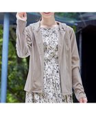 【ティアクラッセ/Tiaclasse】の【洗える】ベロアショートパーカー グレージュ|ID: prp329100004558817 ipo3291000000032746937