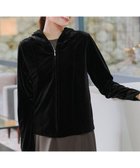 【ティアクラッセ/Tiaclasse】の【洗える】ベロアショートパーカー ブラック|ID: prp329100004558817 ipo3291000000032746938