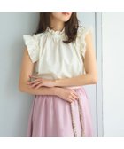 【フェルゥ/Feroux】の【洗える】スタンドカラーフリルスリーブ ブラウス アイボリー系|ID: prp329100004558949 ipo3291000000032661291