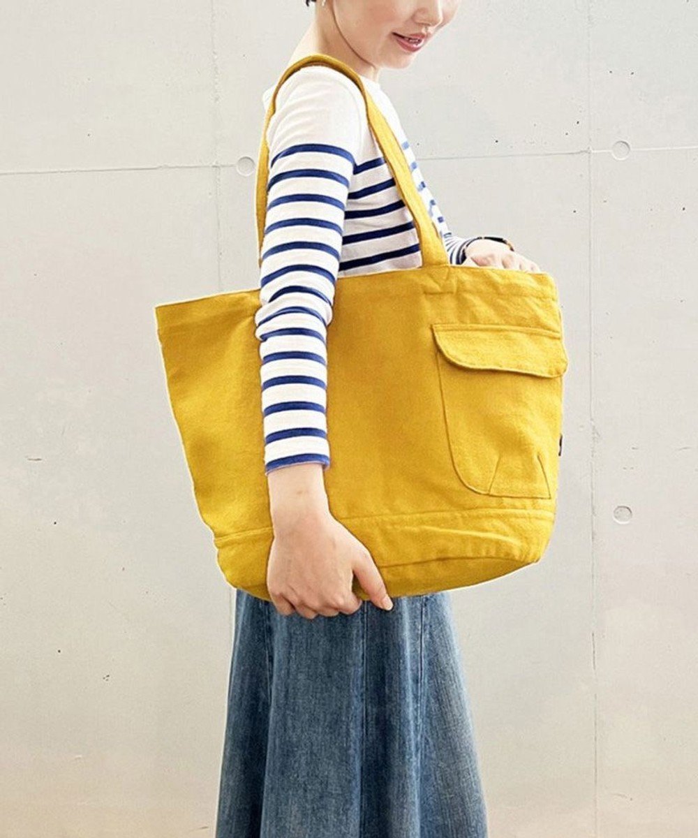 【ルートート/ROOTOTE】の3066【A4サイズ収納】SN.ミディアム.リサイクルコットン-B インテリア・キッズ・メンズ・レディースファッション・服の通販 founy(ファニー) 　ファッション　Fashion　レディースファッション　Fashion for Women　バッグ　Bags　アクセサリー　Fashion Accessories　カメラ　Camera Accessories　シンプル　Simple, Minimal　スカーフ　Scarf, Neckwear　チャーム　Charm, Pendant　ハンド　Hand, Handmade　バランス　Balance, Style Balance　フォルム　Silhouette, Form　ポケット　Pocket, Pocket Detail　ポーチ　Pouch, Small Case　リラックス　Relax, Relaxed Fit　新作・新入荷　New Arrivals / New In　08:ゴールデンイエロー|ID: prp329100004559068 ipo3291000000032582184