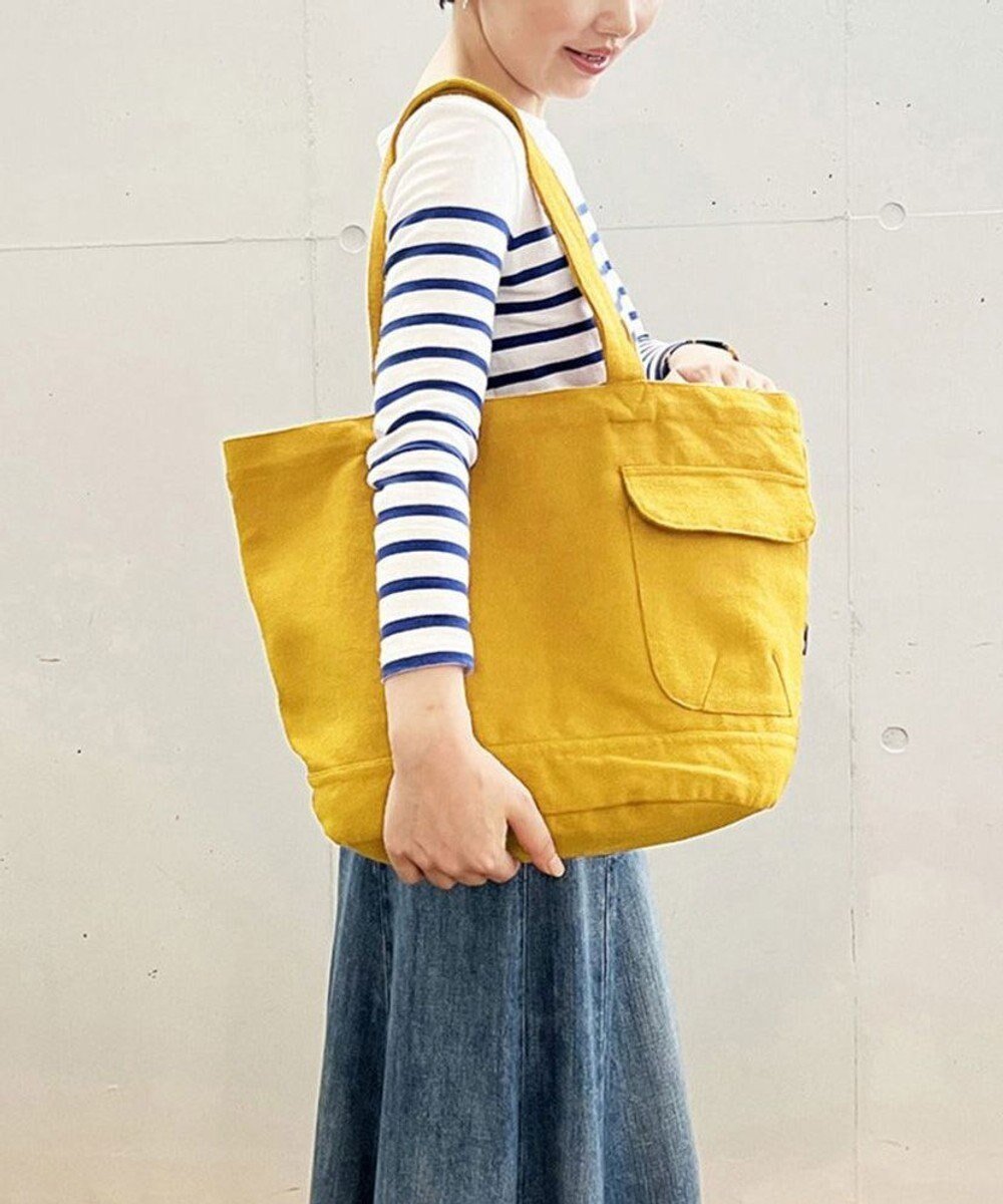 【ルートート/ROOTOTE】の3066【A4サイズ収納】SN.ミディアム.リサイクルコットン-B インテリア・キッズ・メンズ・レディースファッション・服の通販 founy(ファニー) 　ファッション　Fashion　レディースファッション　Fashion for Women　バッグ　Bags　アクセサリー　Fashion Accessories　カメラ　Camera Accessories　シンプル　Simple, Minimal　スカーフ　Scarf, Neckwear　チャーム　Charm, Pendant　ハンド　Hand, Handmade　バランス　Balance, Style Balance　フォルム　Silhouette, Form　ポケット　Pocket, Pocket Detail　ポーチ　Pouch, Small Case　リラックス　Relax, Relaxed Fit　新作・新入荷　New Arrivals / New In　08:ゴールデンイエロー|ID: prp329100004559068 ipo3291000000033542691