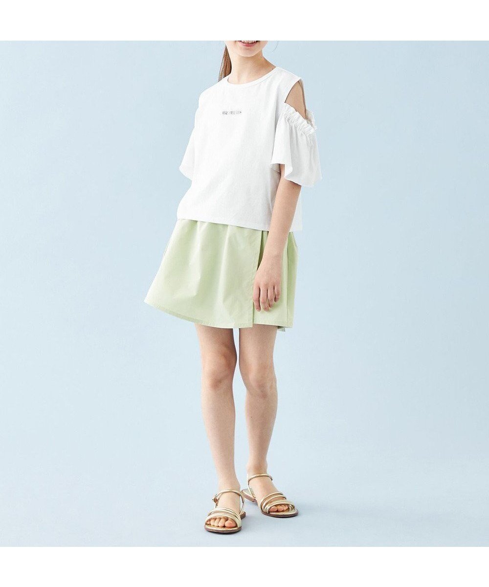 【アンフィーロ/UNFILO / KIDS】の【110-150cm】FINE MOVE ラップキュロット インテリア・キッズ・メンズ・レディースファッション・服の通販 founy(ファニー) 　ファッション　Fashion　キッズファッション　Fashion for Kids　ボトムス　Bottoms　アウトドア　Outdoor Clothing　春　Spring　キュロット　Culottes, Wide Shorts　軽量　Lightweight, Ultra Light　ショート　Short, Short Length　ラップ　Wrap, Wrap Design　S/S・春夏　SS, Spring/Summer, Warm Season　夏　Summer　ライトグリーン|ID: prp329100004559164 ipo3291000000032233298