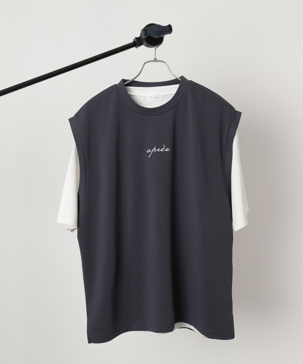 【ウィゴー/WEGO / MEN】の【2点セット/ベスト×Tシャツ】アンサンブルベスト(SS) インテリア・キッズ・メンズ・レディースファッション・服の通販 founy(ファニー) 　ファッション　Fashion　メンズファッション　MEN　トップス・カットソー　Tops/Tshirt/Men　ベスト/ジレ　Gilets/Vests　シャツ　Shirts　アンサンブル　Ensemble　インナー　Inner　春　Spring　カットソー　Cut And Sew　今季　This Season　シンプル　Simple　スマホ　Smartphone　スラックス　Slacks　フロント　Front　ベスト　Vest　半袖　Short Sleeve　ワンポイント　One Point　S/S・春夏　Ss・Spring/Summer　再入荷　Restock/Back In Stock/Re Arrival　おすすめ　Recommend　夏　Summer　ブラック中濃色|ID: prp329100004559191 ipo3291000000032233498