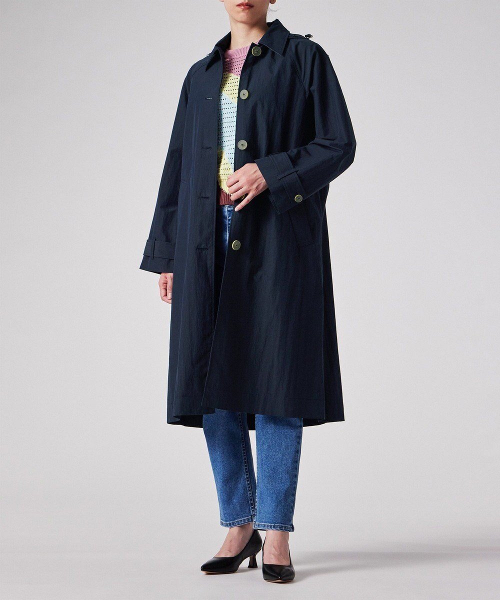 【ポール スミス/Paul Smith】の【撥水】タフタ ライト ロングコート インテリア・キッズ・メンズ・レディースファッション・服の通販 founy(ファニー) 　ファッション　Fashion　レディースファッション　WOMEN　アウター　Coat Outerwear　コート　Coats　ジャケット　Jackets　おすすめ　Recommend　イエロー　Yellow　ジャケット　Jacket　タイプライター　Typewriter　タフタ　Taffeta　ベーシック　Basic　ロング　Long　再入荷　Restock/Back In Stock/Re Arrival　夏　Summer　旅行　Travel　S/S・春夏　Ss・Spring/Summer　A/W・秋冬　Aw・Autumn/Winter・Fw・Fall-Winter　軽量　Lightweight　ネイビー|ID: prp329100004559200 ipo3291000000032233585