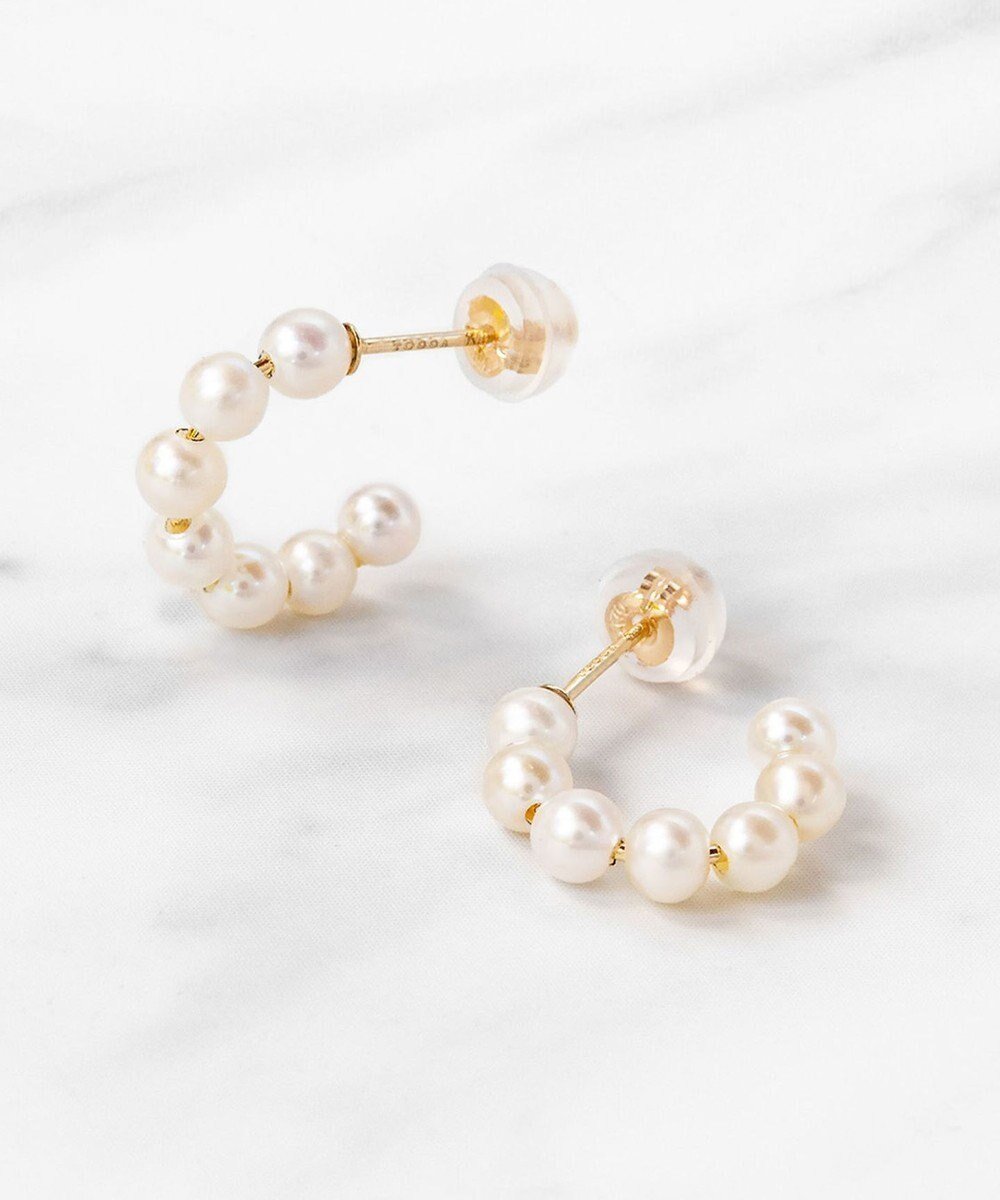 【トッカ/TOCCA】の【WEB限定】FRILL PEARL PIERCED EARRINGS K10 淡水パール ピアス インテリア・キッズ・メンズ・レディースファッション・服の通販 founy(ファニー) 　ファッション　Fashion　レディースファッション　Fashion for Women　ジュエリー　Jewelry　ファッションリング　Fashion Rings　イヤリング・フープ・ドロップタイプ　Hoop, Drop & Clip Earrings　アクセサリー　Fashion Accessories　シンプル　Simple, Minimal　デニム　Denim, Jeans Material　パール　Pearl, Pearl Accent　フェミニン　Feminine, Girly　フォーマル　Formal, Dressy　フリル　Frill, Ruffle　フープ　Hoop, Hoop Earrings　ポーチ　Pouch, Small Case　リュクス　Luxury, Elegant, High-End, Chic　ワンポイント　One Point, Statement Accent　エレガント 上品　Elegant　ビジネス 仕事 通勤　Business / Work / Commuting　ゴールド系|ID: prp329100004559204 ipo3291000000033682242