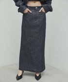 【ベイジ,/BEIGE,】の【洗える】CUPHEA / Iラインロングスカート Indigo|ID: prp329100004559206 ipo3291000000032650239