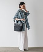 【ラシット/russet】の【2025SS】レザーコンビ 2wayトートバッグ(CE-1521) Black|ID: prp329100004559213 ipo3291000000032542349