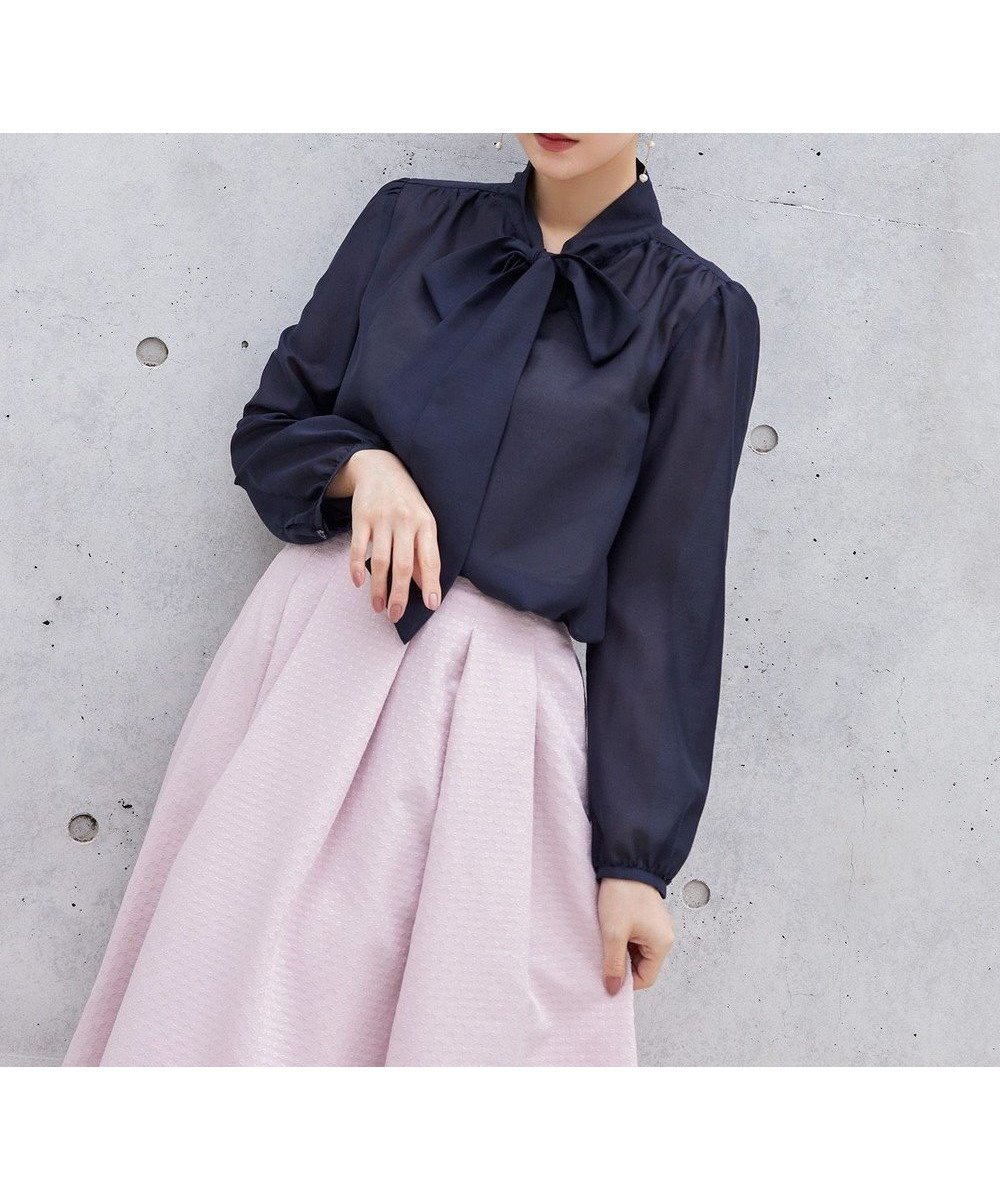 【トッカ/TOCCA】の【洗える・消臭】MAKE A WISH ブラウス インテリア・キッズ・メンズ・レディースファッション・服の通販 founy(ファニー) 　ファッション　Fashion　レディースファッション　Ladies' Fashion Online　トップス・カットソー　Tops/Tshirt　シャツ/ブラウス　Shirts/Blouses　2025年　2025　2025春夏・S/S　Ss,Spring/Summer,2025　夏　Summer　春　Spring　S/S・春夏　Ss・Spring/Summer　洗える　Washable　ネイビー系|ID: prp329100004559216 ipo3291000000032663063