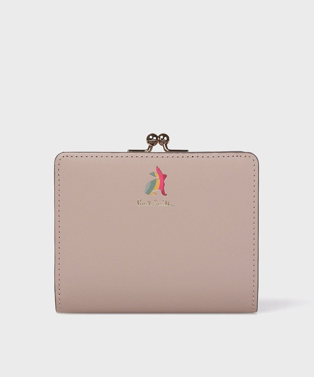 【ポール スミス/Paul Smith】のマーケトリースワールラビット がま口2つ折り財布 インテリア・キッズ・メンズ・レディースファッション・服の通販 founy(ファニー) 　ファッション　Fashion　レディースファッション　Fashion for Women　ミニ財布・二つ折り財布　Wallets & Card Cases　シルバー　Silver, Metallic Silver　フロント　Front, Front Design　メタル　Metal, Metal Parts　人気　Popular, Best Seller　財布　Wallet, Purse　グレイッシュベージュ|ID: prp329100004559225 ipo3291000000033681965
