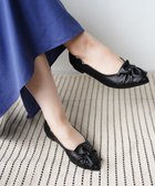 【ヌーベルローブオウ/nouvelleRobe Ou】の新色追加【本革・高反発・抗菌】Butterfly knot ポインテッドトゥ パンプス ブラック|ID: prp329100004559274 ipo3291000000032619666