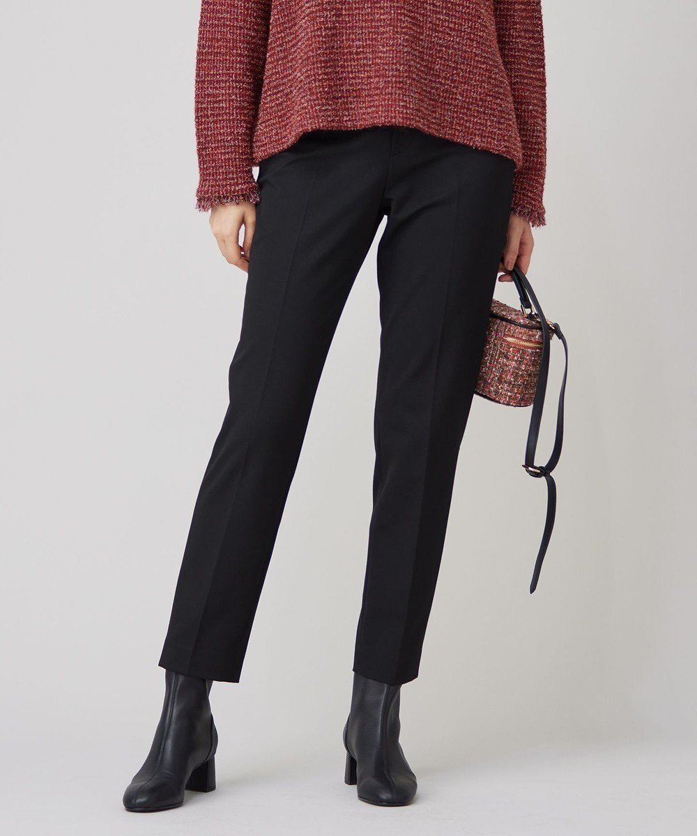 【自由区/JIYU-KU】の【WEB限定カラーあり・撥水加工・洗える】TRギャバテーパード パンツ インテリア・キッズ・メンズ・レディースファッション・服の通販 founy(ファニー) 　ファッション　Fashion　レディースファッション　Fashion for Women　パンツ　Pants & Trousers　洗える　Machine Washable　ギャザー　Gathered, Ruffled　ストレッチ　Stretch, Stretchy Fabric　センター　Center, Center Line　定番　Standard, Basic Item　人気　Popular, Best Seller　フィット　Fit, Slim Fit　ローズ　Rose, Rose Motif　A/W・秋冬　Autumn/Winter　[WEB限定]ブラック|ID: prp329100004559277 ipo3291000000035635503