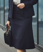 【23区/NIJYUSANKU】の【セットアップ対応/洗える】アイアスマットストレッチ セミフレア スカート ネイビー系|ID: prp329100004559281 ipo3291000000032644666