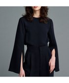 【アンクレイヴ/uncrave】の【防シワ・洗濯機洗い可】ウォッシャブルダブルクロス スリットスリーブ ブラウス(uncrave STANDARD) ネイビー|ID: prp329100004559286 ipo3291000000032564045