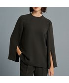 【アンクレイヴ/uncrave】の【防シワ・洗濯機洗い可】ウォッシャブルダブルクロス スリットスリーブ ブラウス(uncrave STANDARD) チャコール|ID: prp329100004559286 ipo3291000000032564047