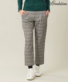 【23区 ゴルフ/NIJYUSANKU GOLF】の【23Fondation/WOMEN】グレンチェック柄 テーパードパンツ ブラック系3|ID: prp329100004559307 ipo3291000000033430333