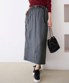 【エニィ スィス/any SiS】の【WEB・一部店舗限定】サテンカーゴ スカート グレー|ID: prp329100004559364 ipo3291000000034308463