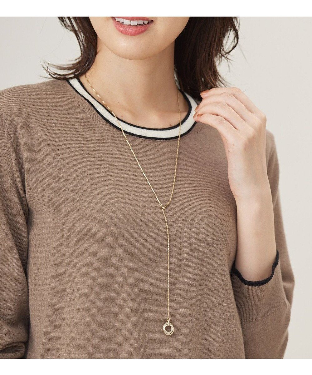 【ジェイ プレス/J.PRESS】の3way ガラスリング ラリエット ネックレス インテリア・キッズ・メンズ・レディースファッション・服の通販 founy(ファニー) 　ファッション　Fashion　レディースファッション　Ladies' Fashion Online　ジュエリー　Jewelry　リング　Rings　ネックレス　Necklaces　おすすめ　Recommend　アクセサリー　Accessories　ガラス　Glass　ギフト プレゼント　Gift Present　クリスタル　Crystal　シルバー　Silver　シンプル　Simple　ダブル　Double　チェーン　Chain　ネックレス　Necklace　モチーフ　Motif　日本製　Made In Japan　マットライトゴールド系|ID: prp329100004559394 ipo3291000000032235295