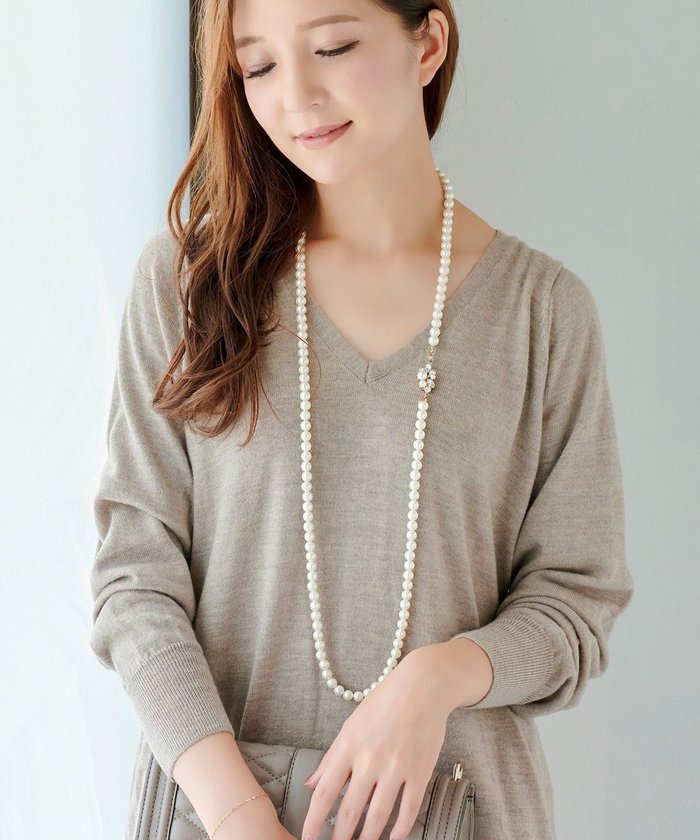 【フィービィー/phoebe】のブルーミングロングパールネックレス インテリア・キッズ・メンズ・レディースファッション・服の通販 founy(ファニー) https://founy.com/ ファッション Fashion レディースファッション Fashion for Women ジュエリー Jewelry ネックレス Necklaces & Pendants おすすめ Recommended / Our Picks アクセサリー Fashion Accessories オケージョン Occasion Wear ショート Short, Short Length セレモニー Ceremony ドレス Dress, One-Piece ネックレス Necklace, Pendant Necklace パール Pearl, Pearl Accent フォーマル Formal, Dressy フラワー Flower, Floral モチーフ Motif, Design Theme エレガント 上品 Elegant |ID: prp329100004559472 ipo3291000000032696620