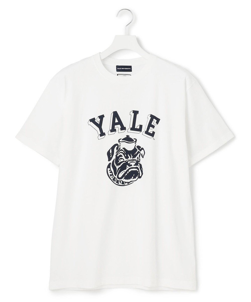 【ジェイプレスヨークストリート/J.PRESS YORK STREET】の【UNISEX】YALE ブルフェイス Tシャツ 人気、トレンドファッション・服の通販 founy(ファニー) 　ファッション　Fashion　レディースファッション　Ladies' Fashion Online　トップス・カットソー　Tops/Tshirt　シャツ/ブラウス　Shirts/Blouses　ロング / Tシャツ　T-Shirts　カットソー　Cut and Sewn　ユニセックス　Unisex　おすすめ　Recommend　アメリカン　American　インナー　Inner　カットソー　Cut And Sew　コラボ　Collaboration　フェイス　Face　人気　Popularity　夏　Summer　春　Spring　S/S・春夏　Ss・Spring/Summer　 other-1|ID: prp329100004559474 ipo3291000000032661549