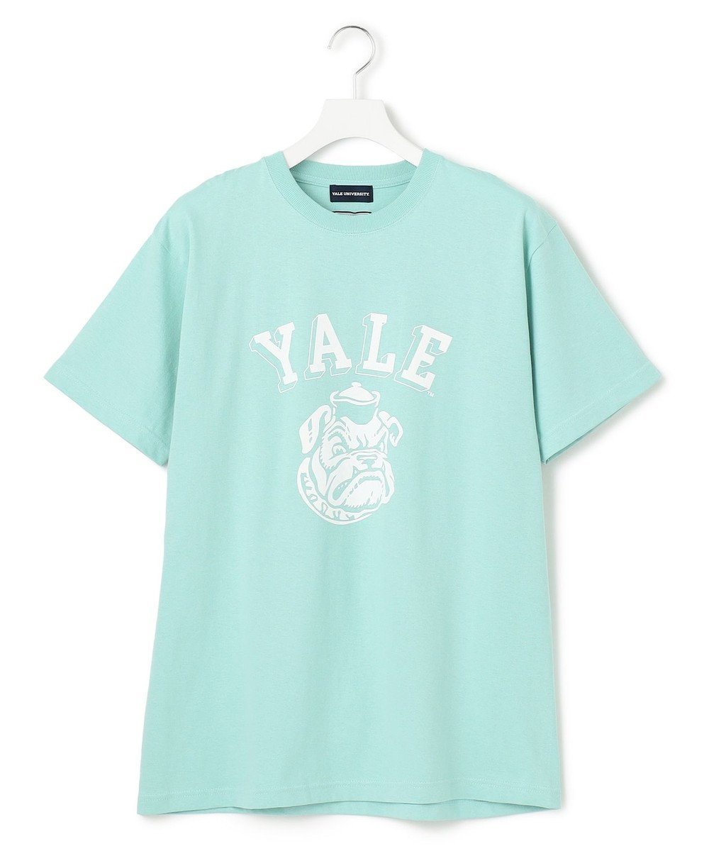 【ジェイプレスヨークストリート/J.PRESS YORK STREET】の【UNISEX】YALE ブルフェイス Tシャツ インテリア・キッズ・メンズ・レディースファッション・服の通販 founy(ファニー) 　ファッション　Fashion　レディースファッション　Ladies' Fashion Online　トップス・カットソー　Tops/Tshirt　シャツ/ブラウス　Shirts/Blouses　ロング / Tシャツ　T-Shirts　カットソー　Cut and Sewn　ユニセックス　Unisex　おすすめ　Recommend　アメリカン　American　インナー　Inner　カットソー　Cut And Sew　コラボ　Collaboration　フェイス　Face　人気　Popularity　夏　Summer　春　Spring　S/S・春夏　Ss・Spring/Summer　ピーコックグリーン系|ID: prp329100004559474 ipo3291000000032661552