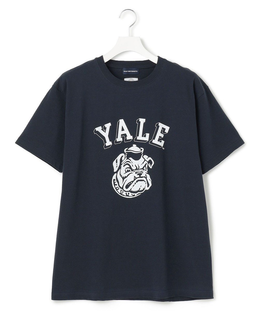 【ジェイプレスヨークストリート/J.PRESS YORK STREET】の【UNISEX】YALE ブルフェイス Tシャツ インテリア・キッズ・メンズ・レディースファッション・服の通販 founy(ファニー) 　ファッション　Fashion　レディースファッション　Ladies' Fashion Online　トップス・カットソー　Tops/Tshirt　シャツ/ブラウス　Shirts/Blouses　ロング / Tシャツ　T-Shirts　カットソー　Cut and Sewn　ユニセックス　Unisex　おすすめ　Recommend　アメリカン　American　インナー　Inner　カットソー　Cut And Sew　コラボ　Collaboration　フェイス　Face　人気　Popularity　夏　Summer　春　Spring　S/S・春夏　Ss・Spring/Summer　ネイビー系|ID: prp329100004559474 ipo3291000000032661554
