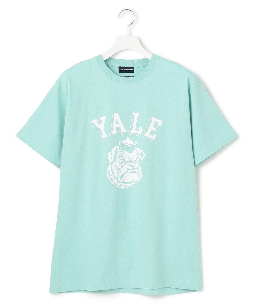 【ジェイプレスヨークストリート/J.PRESS YORK STREET】の【UNISEX】YALE ブルフェイス Tシャツ インテリア・キッズ・メンズ・レディースファッション・服の通販 founy(ファニー) 　ファッション　Fashion　レディースファッション　Fashion for Women　トップス・カットソー　Cut & Sew Tops　シャツ・ブラウス・オフィスカジュアル　Elegant Blouses & Button-Ups　ロングTシャツ・Tシャツ　Longline T-Shirts & Tees　カットソー・ベーシックTシャツ　Cut-and-Sewn Tops / Stretch Tees & Basics　ユニセックス　Unisex, Genderless　おすすめ　Recommended / Our Picks　アメリカン　American Style　インナー　Innerwear　カットソー　Cut and Sewn Top　コラボ　Collaboration, Collab　フェイス　Face, Facial Design　人気　Popular, Best Seller　夏　Summer　春　Spring　S/S・春夏　SS, Spring/Summer, Warm Season　ピーコックグリーン系|ID: prp329100004559474 ipo3291000000033529701
