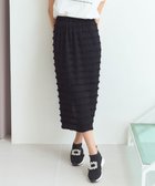 【フェルゥ/Feroux】の【洗える】カットフリルIラインスカート ブラック系|ID: prp329100004559497 ipo3291000000034757225