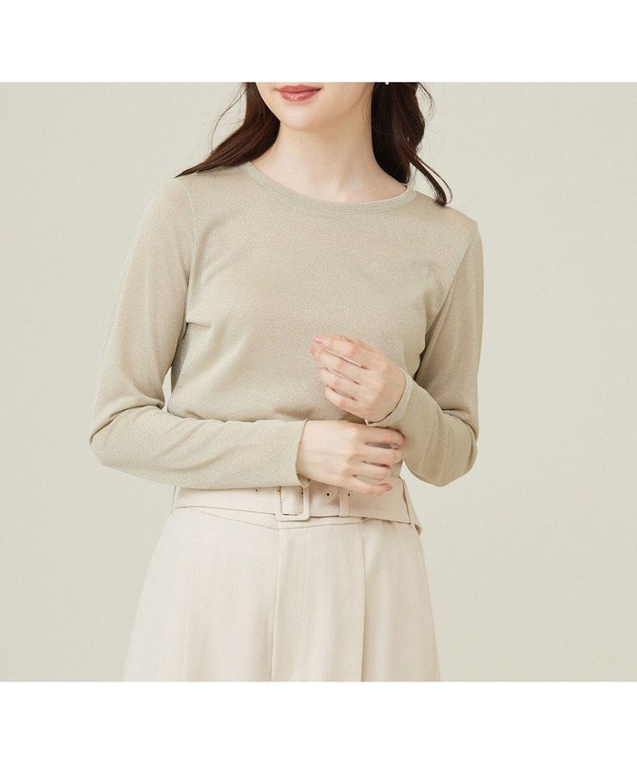 【エニィ スィス/any SiS】の【洗える】シアーラメ インナー インテリア・キッズ・メンズ・レディースファッション・服の通販 founy(ファニー) https://founy.com/ ファッション Fashion レディースファッション Fashion for Women トップス・カットソー Cut & Sew Tops シャツ・ブラウス・オフィスカジュアル Elegant Blouses & Button-Ups ロングTシャツ・Tシャツ Longline T-Shirts & Tees カットソー・ベーシックTシャツ Cut-and-Sewn Tops / Stretch Tees & Basics おすすめ Recommended / Our Picks インナー Innerwear カットソー Cut and Sewn Top シアー Sheer, See-Through ジャケット Jacket, Outerwear トレンド Trend, Trending Now エレガント 上品 Elegant 洗える Machine Washable A/W・秋冬 Autumn/Winter |ID: prp329100004559590 ipo3291000000034308513