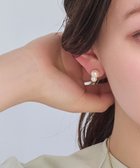 【フィービィー/phoebe】の【金属アレルギー対応】ツインパールセラミックピアス ゴールド|ID: prp329100004559605 ipo3291000000032996723