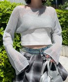 【ウィゴー/WEGO】のラメショートニットプルオーバー 人気、トレンドファッション・服の通販 founy(ファニー) ファッション Fashion レディースファッション Fashion for Women トップス・カットソー Cut & Sew Tops ニット Knit Tops & Sweaters カジュアルプルオーバー・ニットトップス Pullovers & Knit Tops / Casual Pullovers おすすめ Recommended / Our Picks キャミ Camisole, Cami Top スマホ Smartphone, Mobile Device セーター Sweater, Knitwear トレンド Trend, Trending Now バランス Balance, Style Balance メッシュ Mesh, Net Fabric 夏 Summer 春 Spring S/S・春夏 SS, Spring/Summer, Warm Season thumbnail グレー|ID: prp329100004559624 ipo3291000000034991564