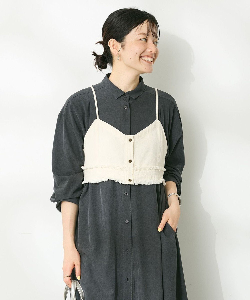 【クラフトスタンダードブティック/CRAFT STANDARD BOUTIQUE】のデニム2WAYキャミビスチェ インテリア・キッズ・メンズ・レディースファッション・服の通販 founy(ファニー) 　ファッション　Fashion　レディースファッション　Fashion for Women　トップス・カットソー　Cut & Sew Tops　キャミソール&ノースリーブ　Camisoles & Sleeveless Tops　ビスチェ　Bustiers & Corset Tops / Layered Bustier Style　2024年　2024　2024-2025秋冬・A/W　Autumn/Winter 2024–25 AW24–25　インナー　Innerwear　キャミソール　Camisole, Spaghetti Strap Top　セパレート　Separate, Two-Piece　デニム　Denim, Jeans Material　フェミニン　Feminine, Girly　ポケット　Pocket, Pocket Detail　A/W・秋冬　Autumn/Winter　Natural|ID: prp329100004559644 ipo3291000000033678943
