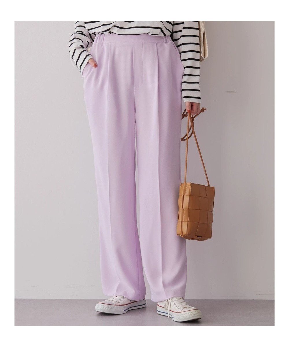 【アメリカンホリック/AMERICAN HOLIC】の美・美・美センタープレスパンツ インテリア・キッズ・メンズ・レディースファッション・服の通販 founy(ファニー) 　ファッション　Fashion　レディースファッション　Fashion for Women　パンツ　Pants & Trousers　春　Spring　ギャザー　Gathered, Ruffled　ストレート　Straight, Straight Cut　センター　Center, Center Line　ダブル　Double, Double-Breasted　フェイク　Faux, Fake　フラット　Flat, Flat Shoes　プリント　Print, Printed Pattern　ベーシック　Basic, Essential　ポケット　Pocket, Pocket Detail　無地　Plain, Solid Color　リラックス　Relax, Relaxed Fit　S/S・春夏　SS, Spring/Summer, Warm Season　夏　Summer　Light Pink|ID: prp329100004559667 ipo3291000000034285695