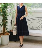 【ティアクラッセ/Tiaclasse】の【洗える】デニムタックフレアワンピース ネイビー|ID: prp329100004559681 ipo3291000000033430467
