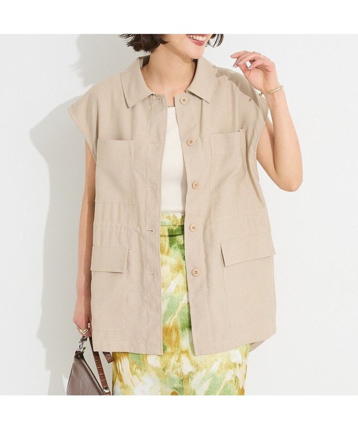 【クラフトスタンダードブティック/CRAFT STANDARD BOUTIQUE】のミリタリージレ インテリア・キッズ・メンズ・レディースファッション・服の通販 founy(ファニー) https://founy.com/ ファッション Fashion レディースファッション Ladies' Fashion Online アウター Coat Outerwear トップス・カットソー Tops/Tshirt ベスト/ジレ Gilets/Vests インナー Inner 春 Spring カットソー Cut And Sew セットアップ Set Up タンク Tank ハーフ Half フロント Front ベスト Vest ポケット Pocket ロング Long S/S・春夏 Ss・Spring/Summer おすすめ Recommend 夏 Summer 2025年 2025 2025春夏・S/S Ss,Spring/Summer,2025 |ID: prp329100004559719 ipo3291000000032341153