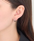 【フィービィー/phoebe】の【金属アレルギー対応】メタル×ビジュー2ラインピアス シルバー/サージカルステンレス シルバー|ID: prp329100004559734 ipo3291000000033714056