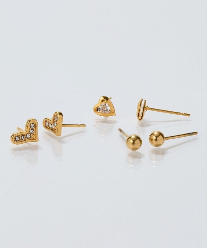 【フィービィー/phoebe】の【金属アレルギー対応】3setハート×ボールマイクロピアス (両耳用)/サージカルステンレス インテリア・キッズ・メンズ・レディースファッション・服の通販 founy(ファニー) https://founy.com/ ファッション Fashion レディースファッション Fashion for Women アクセサリー Fashion Accessories 片耳 One-Ear, Single Earring シェイプ Shape, Slim Fit ストーン Stone, Gem-Like ビジュー Bijou, Jewel-like Accent フォルム Silhouette, Form メタル Metal, Metal Parts モチーフ Motif, Design Theme おすすめ Recommended / Our Picks |ID: prp329100004559736 ipo3291000000032727104