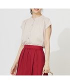 【エニィ スィス/any SiS】の【接触冷感・UVカット・洗える】ハイストレッチスムース2WAY ブラウス アイボリーベージュ|ID: prp329100004559740 ipo3291000000034295403