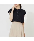 【エニィ スィス/any SiS】の【接触冷感・UVカット・洗える】ハイストレッチスムース2WAY ブラウス ネイビー|ID: prp329100004559740 ipo3291000000034295404